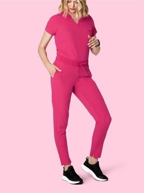 Women’s Hot Pink Mandala Scrub Set